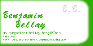 benjamin bellay business card